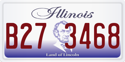 IL license plate B273468