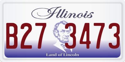 IL license plate B273473