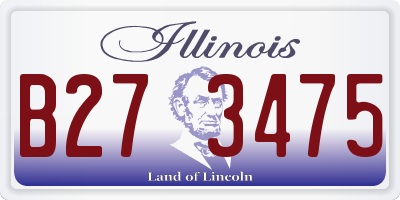 IL license plate B273475
