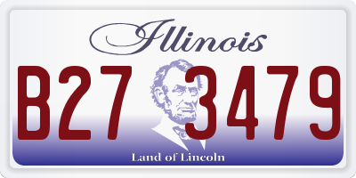 IL license plate B273479