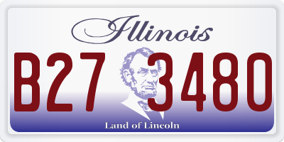 IL license plate B273480
