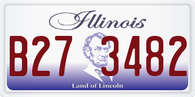 IL license plate B273482