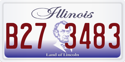 IL license plate B273483