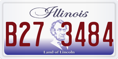 IL license plate B273484