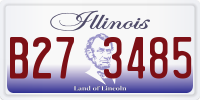 IL license plate B273485