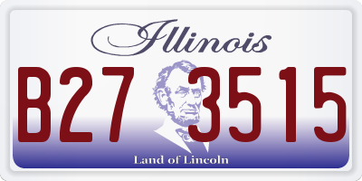 IL license plate B273515