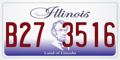IL license plate B273516
