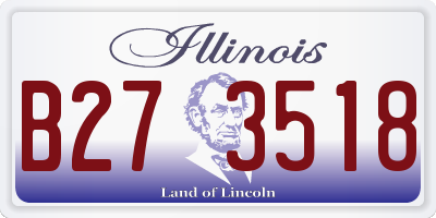 IL license plate B273518