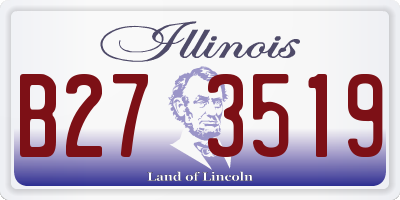 IL license plate B273519