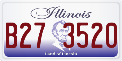 IL license plate B273520