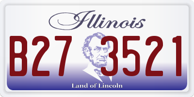 IL license plate B273521