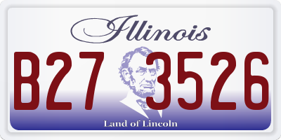 IL license plate B273526