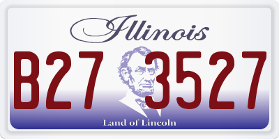 IL license plate B273527