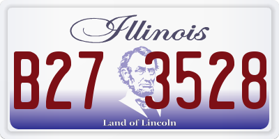 IL license plate B273528