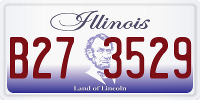 IL license plate B273529