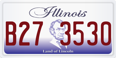 IL license plate B273530
