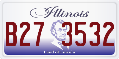 IL license plate B273532