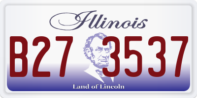 IL license plate B273537