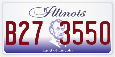 IL license plate B273550