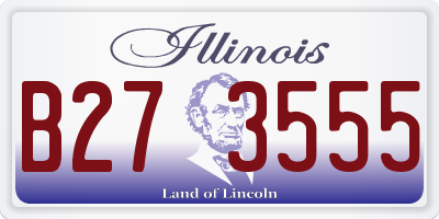 IL license plate B273555