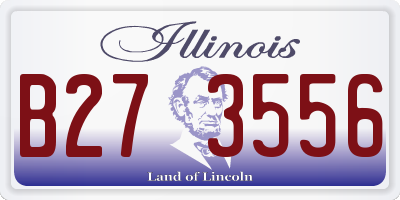 IL license plate B273556