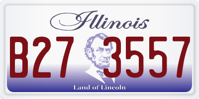 IL license plate B273557