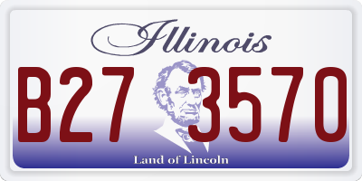 IL license plate B273570