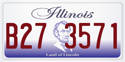 IL license plate B273571