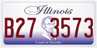 IL license plate B273573