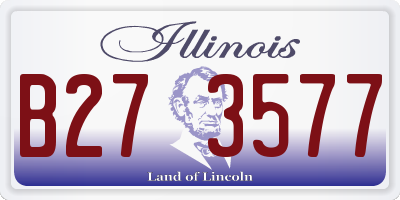 IL license plate B273577