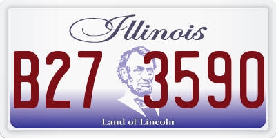 IL license plate B273590