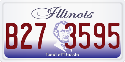 IL license plate B273595