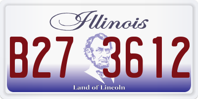 IL license plate B273612