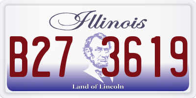IL license plate B273619
