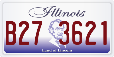 IL license plate B273621