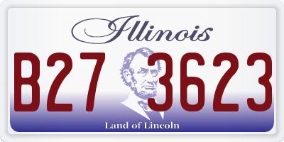 IL license plate B273623