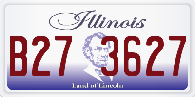 IL license plate B273627