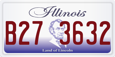 IL license plate B273632