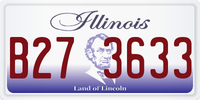 IL license plate B273633