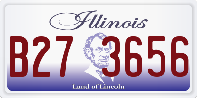 IL license plate B273656