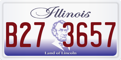 IL license plate B273657