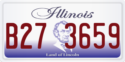IL license plate B273659