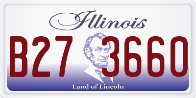 IL license plate B273660