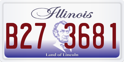 IL license plate B273681