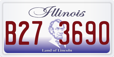 IL license plate B273690