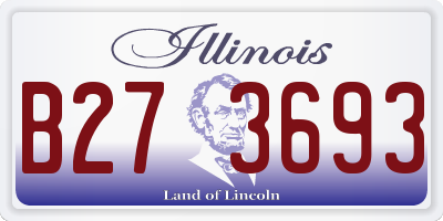 IL license plate B273693