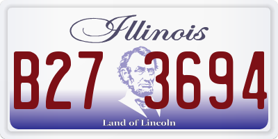 IL license plate B273694
