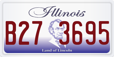 IL license plate B273695