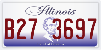 IL license plate B273697