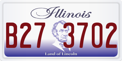 IL license plate B273702
